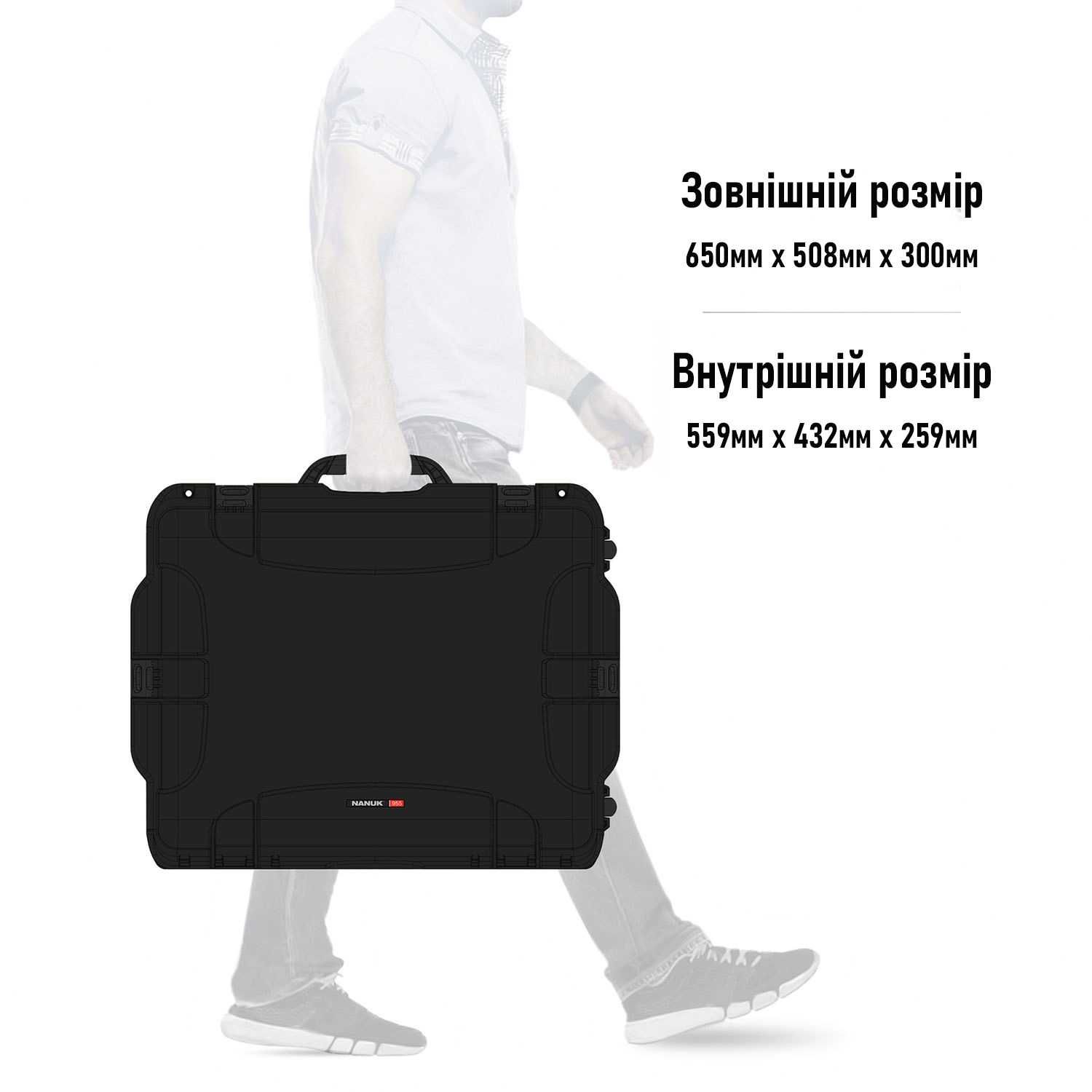 Новый кейс Nanuk 955 с органайзером чемодан защитный кофр Пеликан Peli