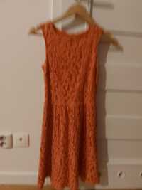 Pomarańczowa sukienka roz M