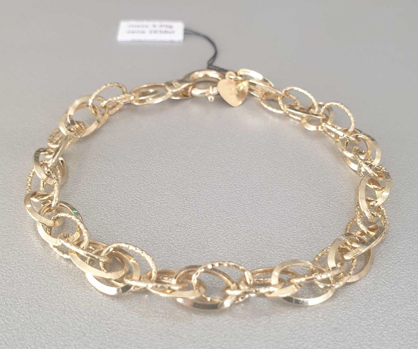 Złota bransoletka pr.585 waga 4.05g dł.18.5cm nowa