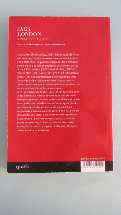 livro a peste escarlate de Jack London
