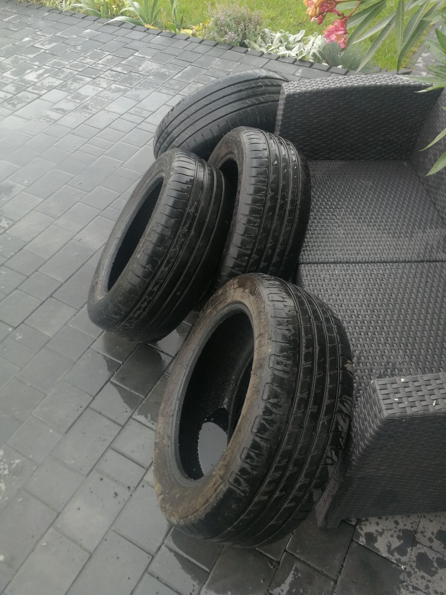 Opony letnie Goodyear Efficientgrip, 205/55/16, dot 17rok,stan dobry