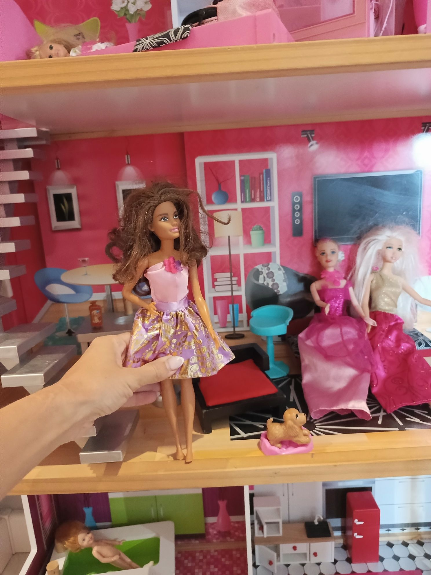 Duży domek dla lalek Barbie