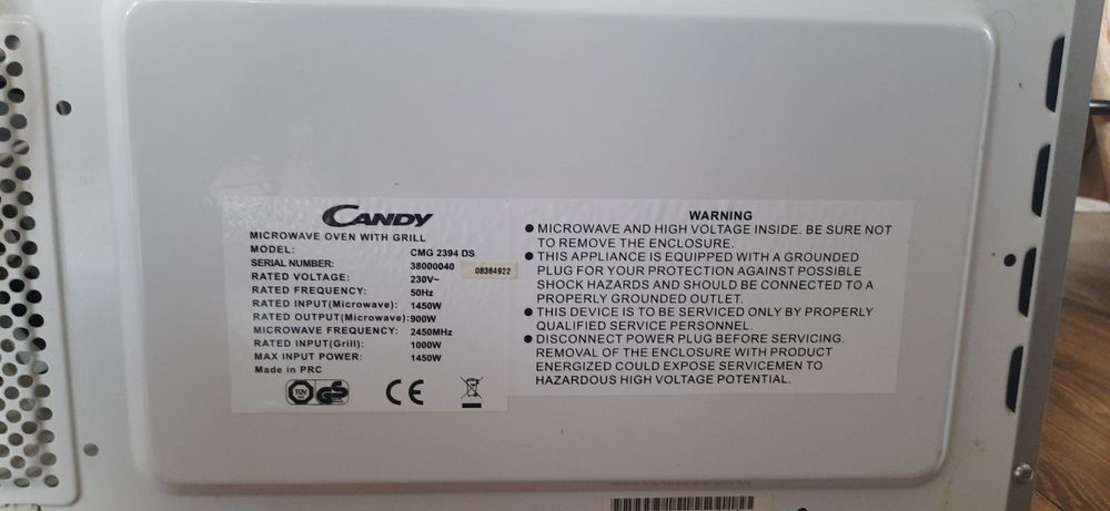 Mikrofalówka Candy cmg 2394 ds