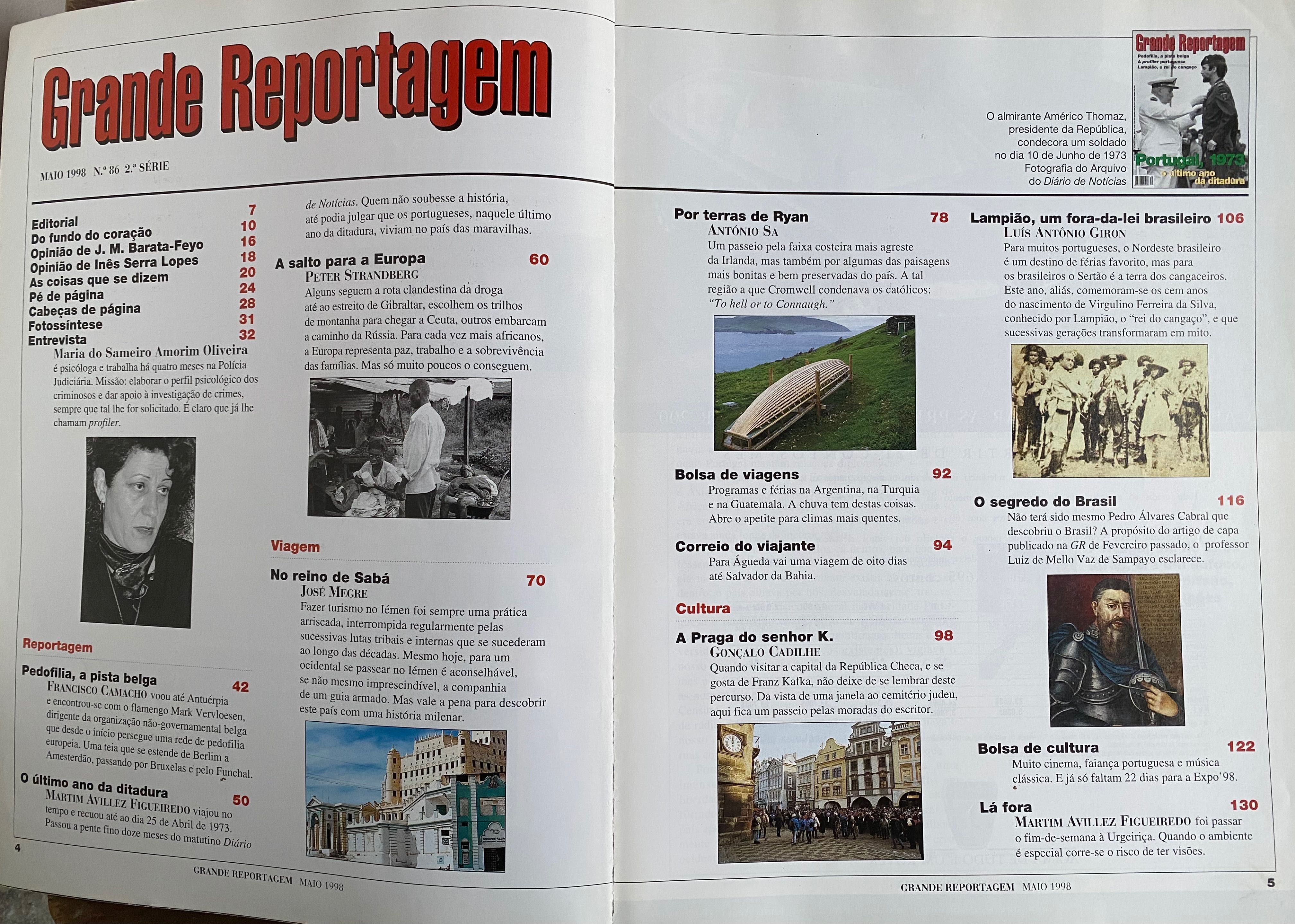 Lote 7 Revistas “Grande Reportagem”