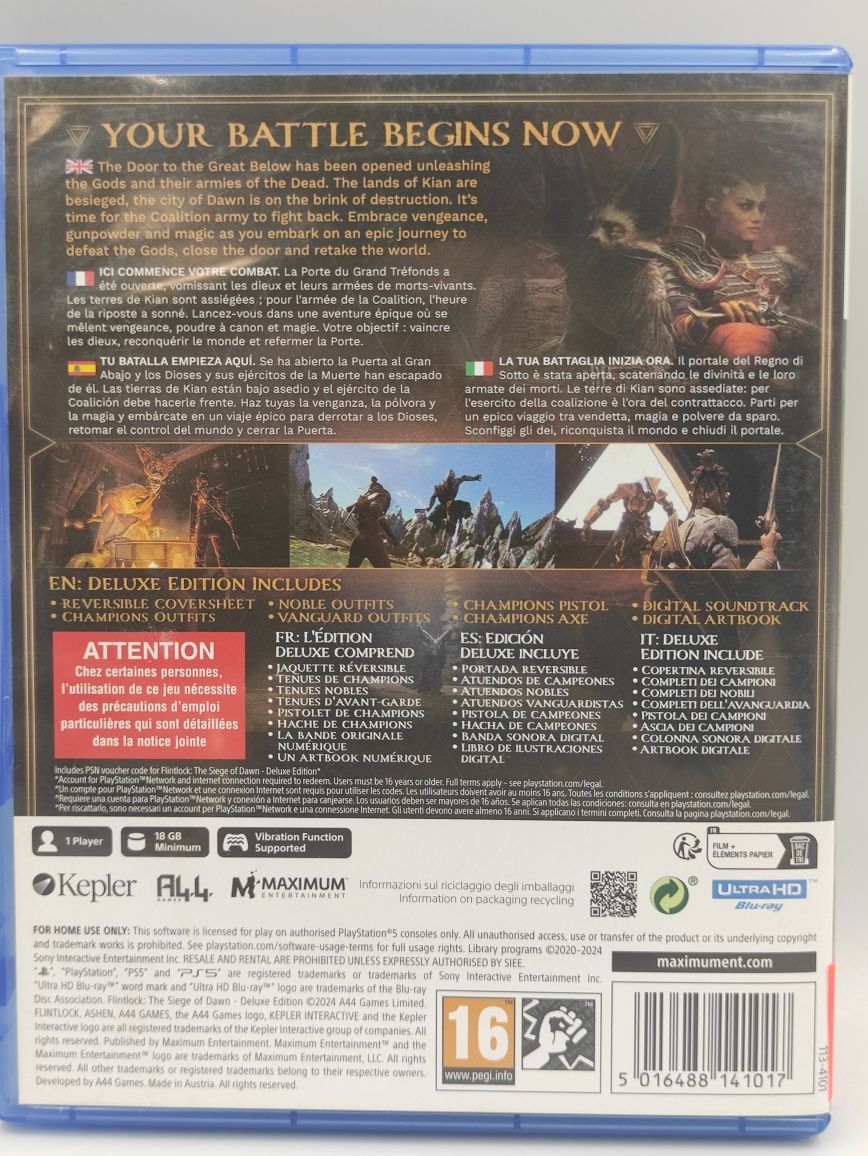 Na Lewara Gra PS5 Flintlock The Siege Of Dawn Deluxe Edition