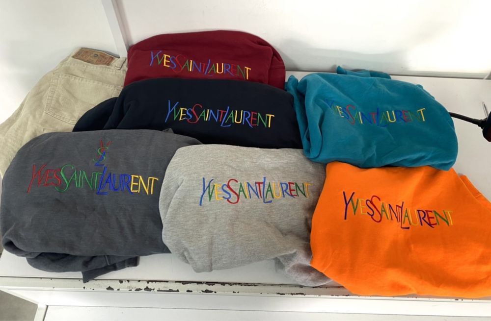 Свитшоты yve saint laurent худи усл поставка вещей куртка ysl ед харди