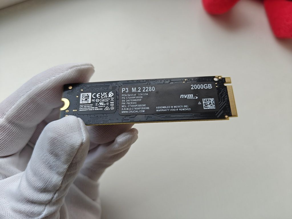 Crucial P3 2TB M.2 2280 NVMe PCIe 3.0 x4 3D NAND TLC [CT2000P3SSD8]