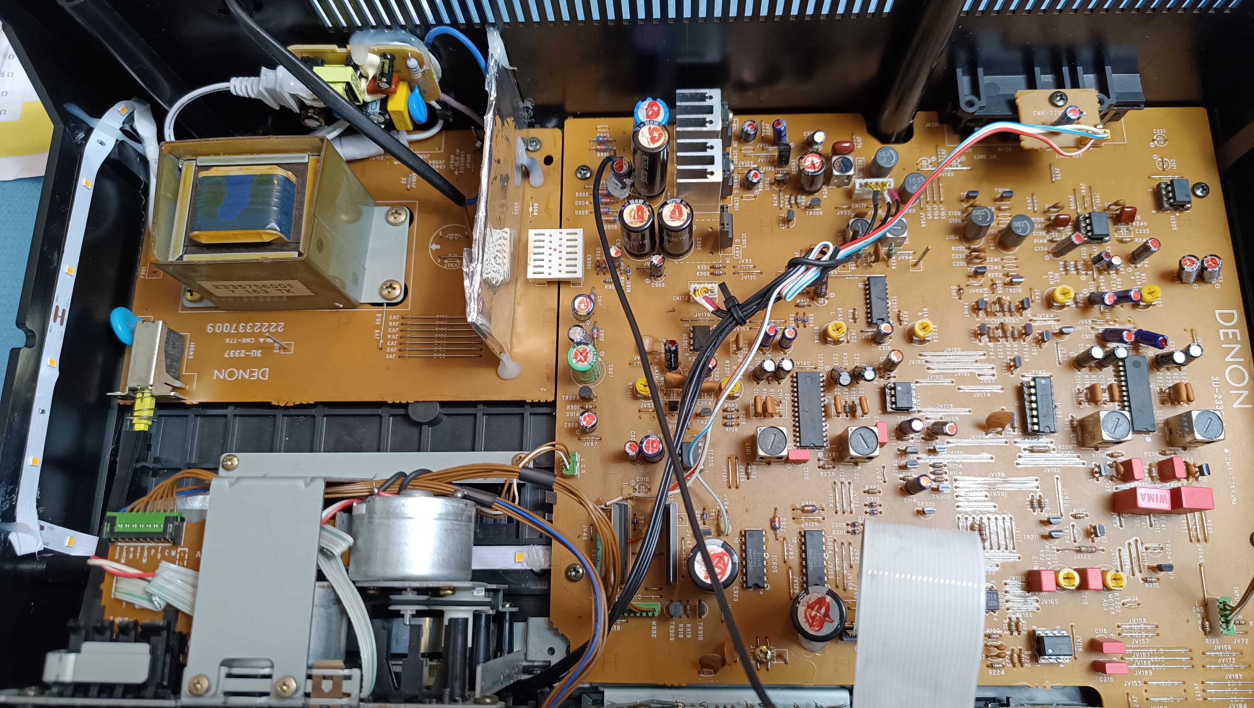 Denon DRM-710 Tape Deck modificado - excelente