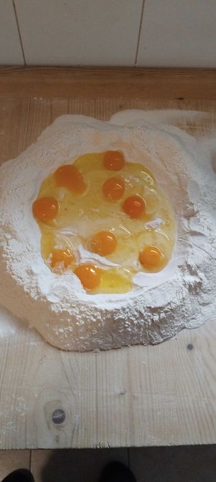 Makaron wiejski domowy.