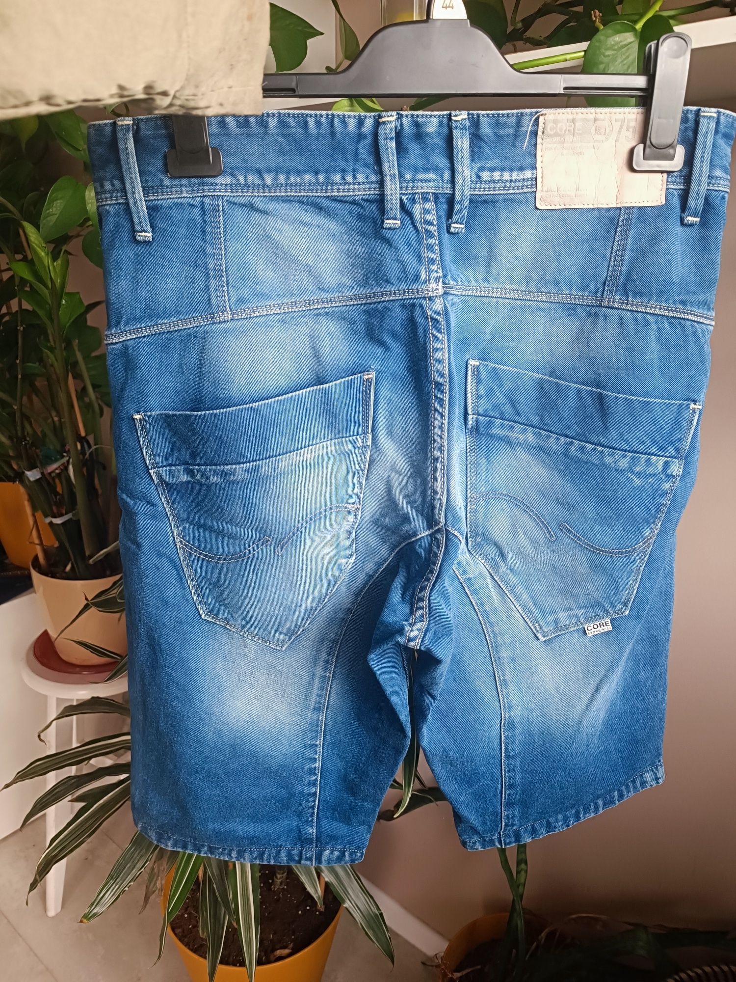 Shorty spodenki męskie jeansowe jack&jones
