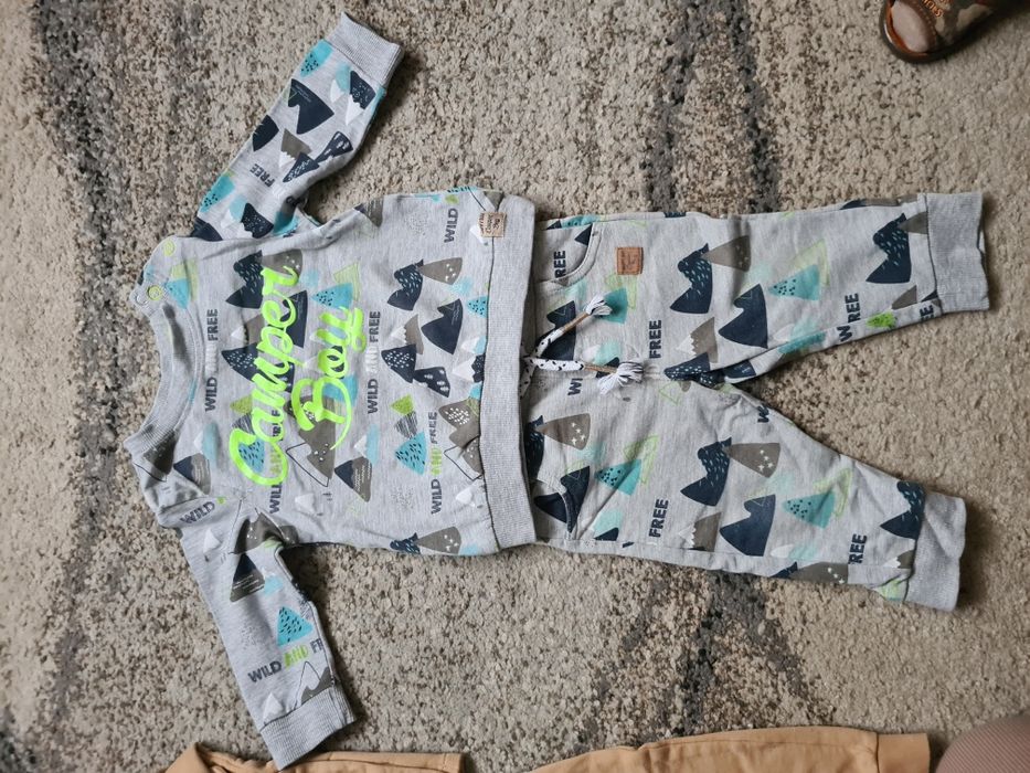 2 komplety H&M i Coccodrillo rozmiar 68 cm