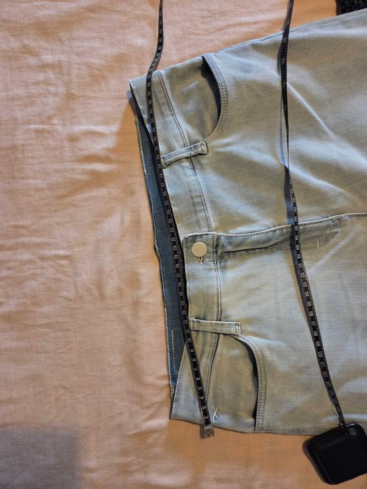 Calças de ganga super stretch denim da Brax, tamanho 42