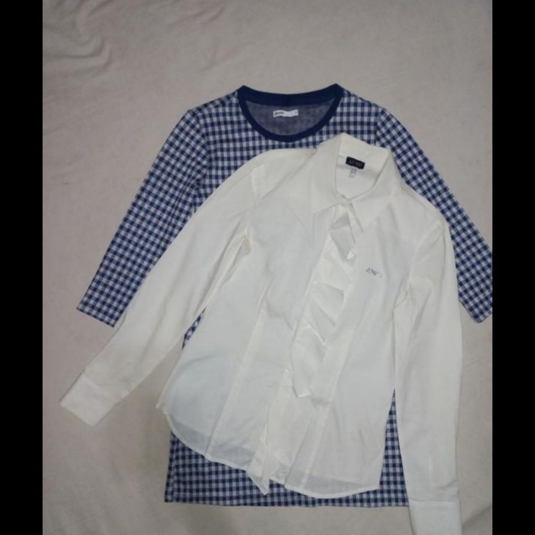 Блуза біла від armani jeans