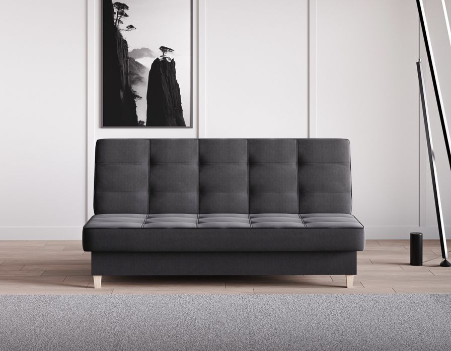 Sofa rozkładana z pojemnikiem
