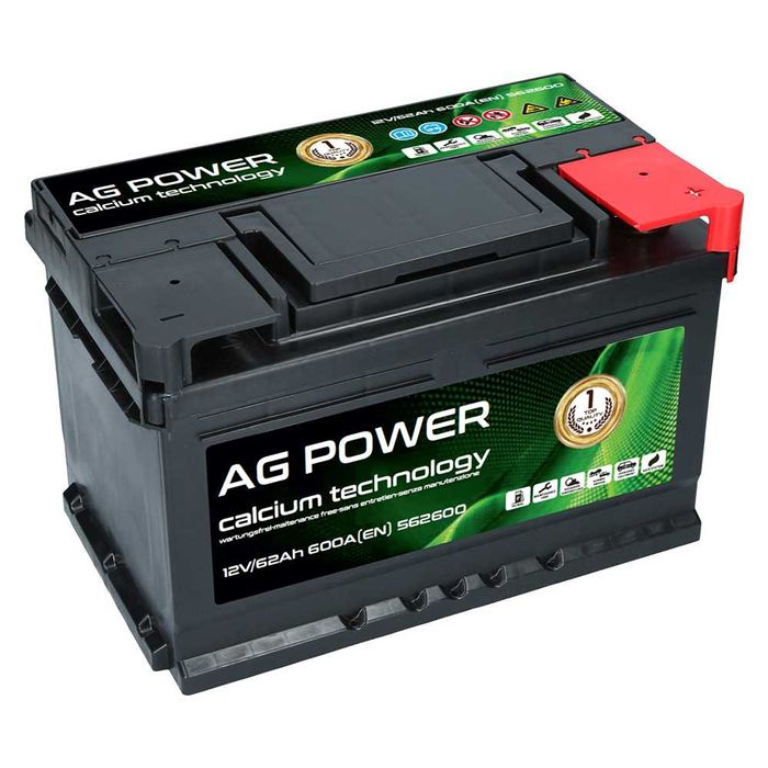 NOWY Akumulator 62AH 600A N PP /562600/ AG POWER 60Ah 64Ah 63Ah