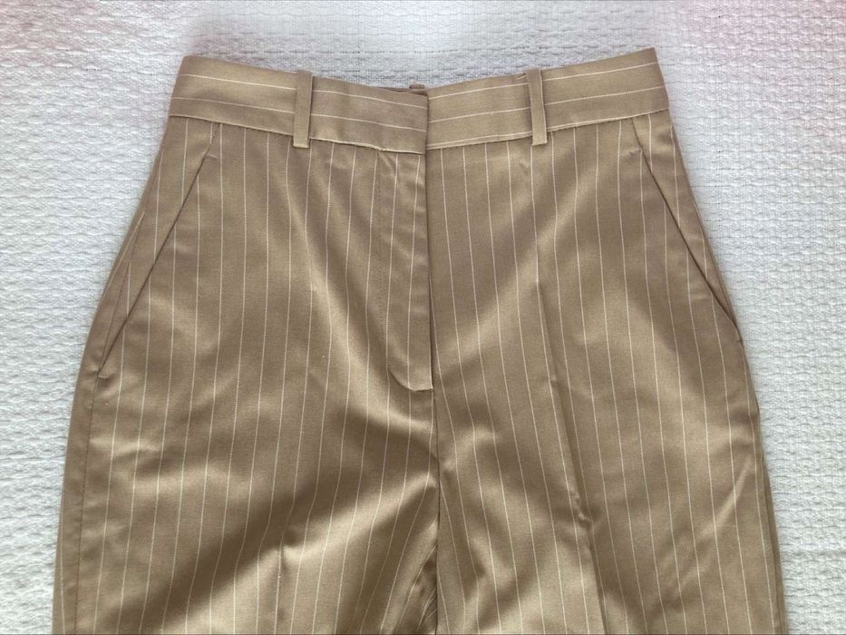 Zara брюки в полоску мужского кроя, размер xs