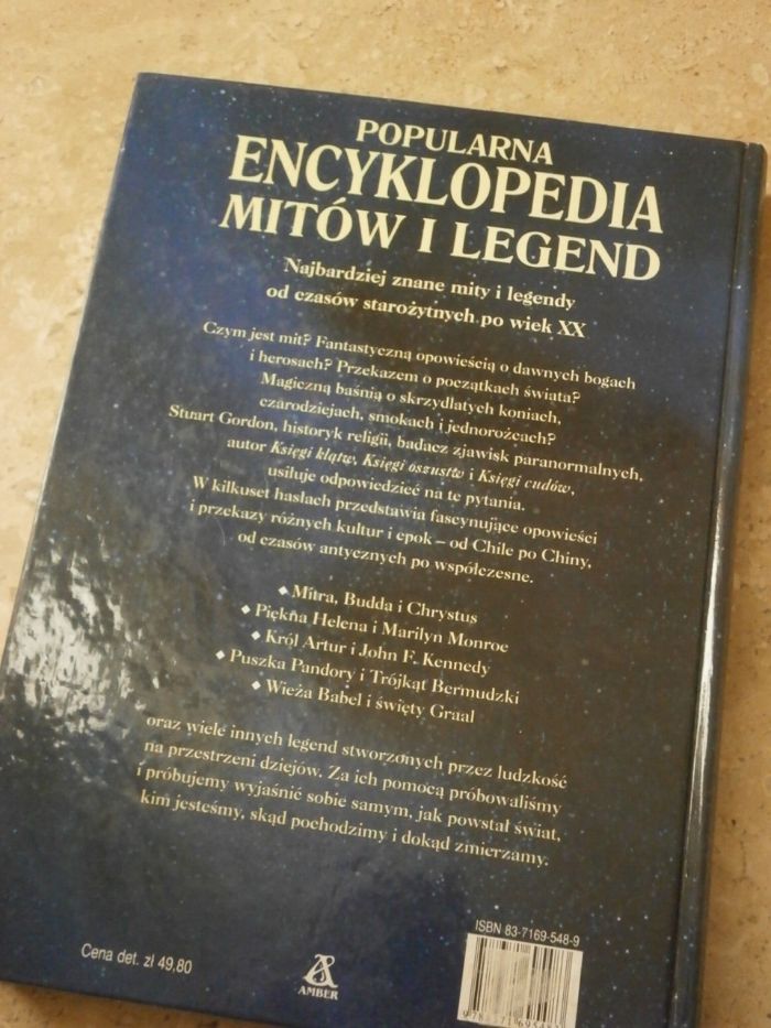 Popularna encyklopedia mitów i legend Stuart Gordon Amber wydanie II