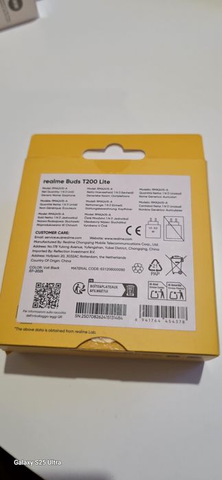 Nowe Słuchawki Realme Buds T200 lite