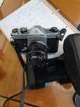 Maquina fotográfica PENTAX ASHI e lente VIVITAR