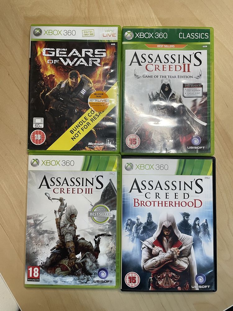 Gry XBOX 360 Assassins Creed Gears Of War