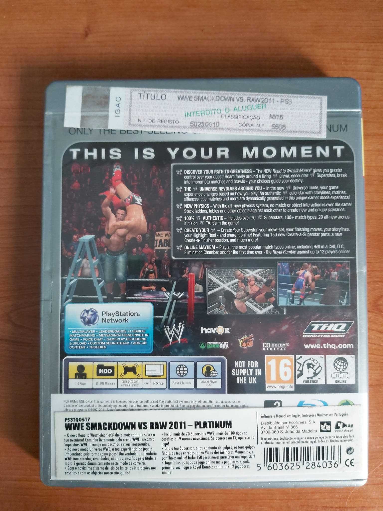 wrestling WWE 2011 ps3