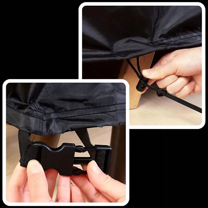 Pokrowiec Wodoodporny Na Meble Ogrodowe Mocny Wytrzymały 220x105x105cm