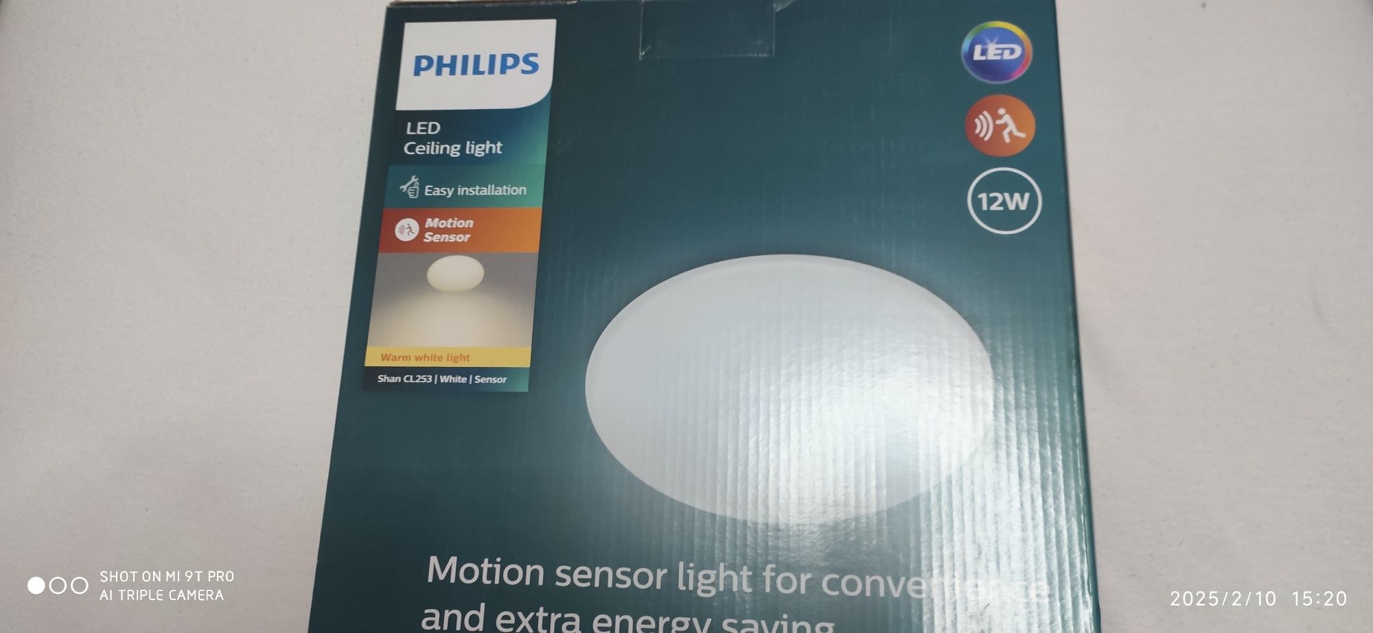 lampa LED sensor
