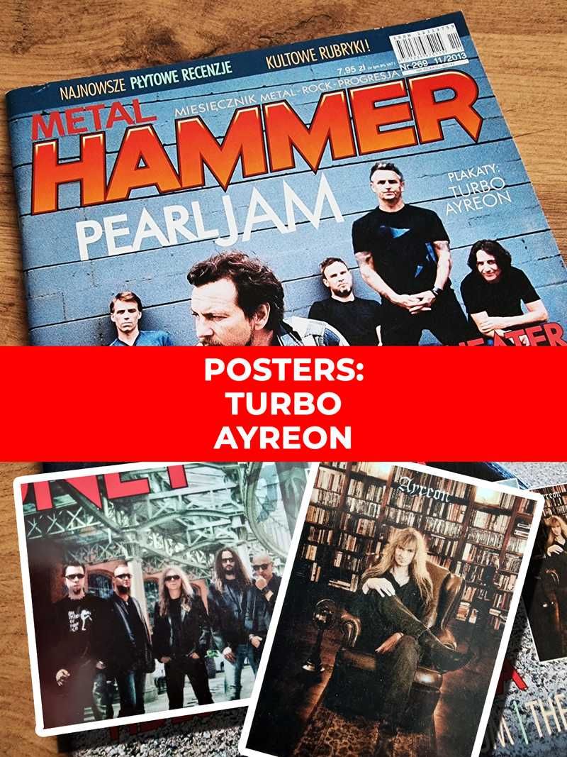 Metal Hammer 2013 - Pearl Jam, Dream Theater, Plakaty: Turbo, Ayreon