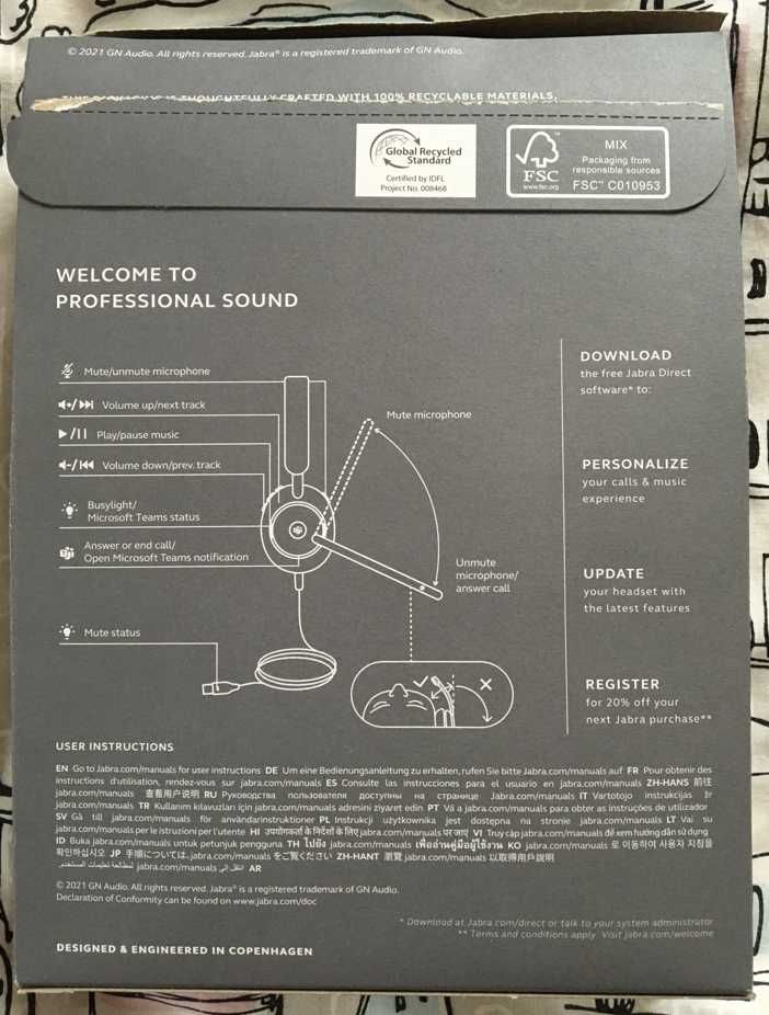 Навушники Jabra Evolve2 40 USB-C MS Stereo (24089-999-899)