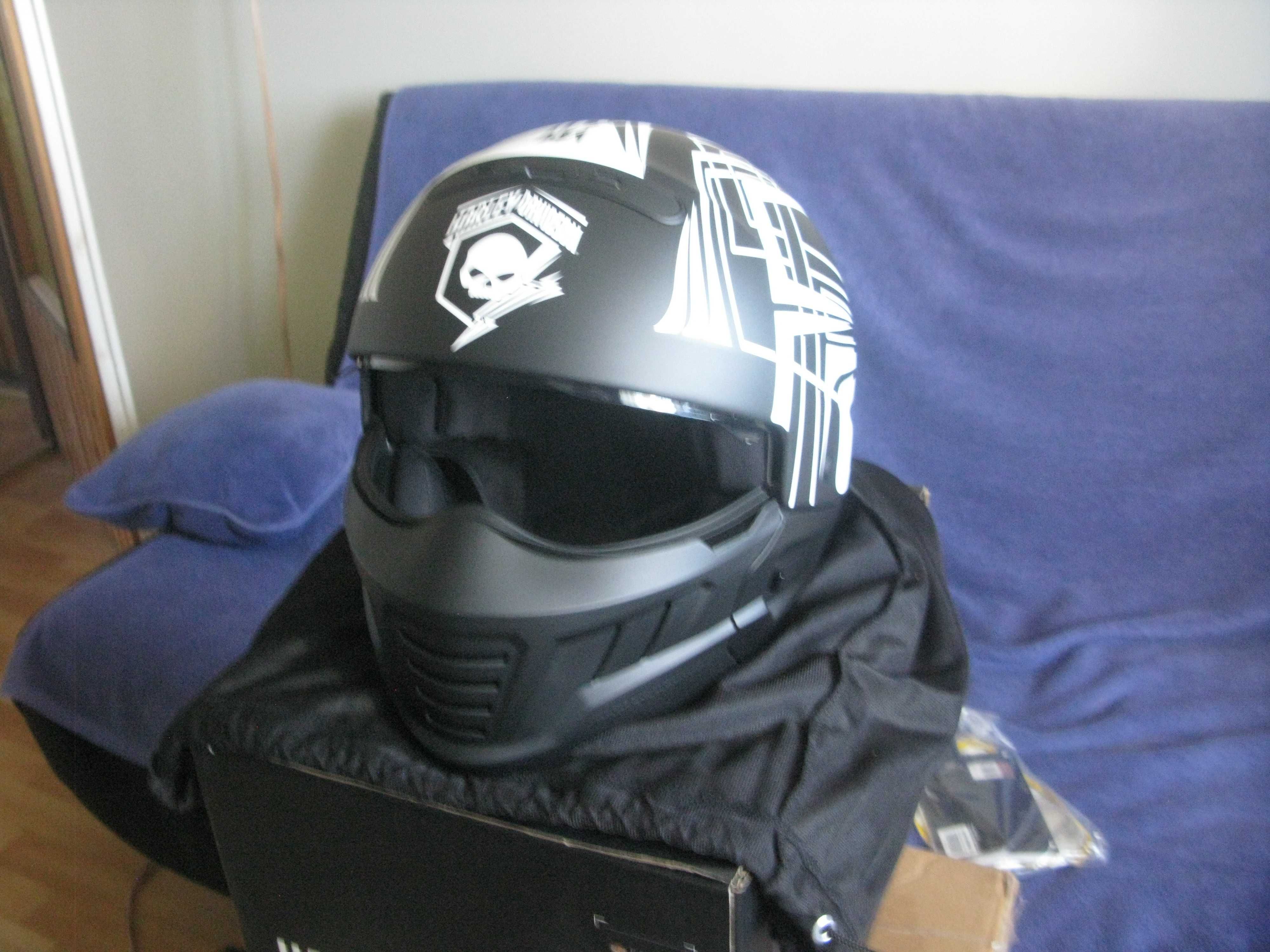 Kask Harley-Davidson Pilot II HD-X04 2-IN-1 Roz. L Czarny Mat. Nowy.