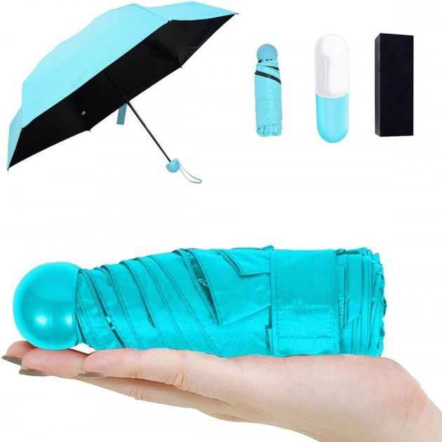 Компактна парасолька в капсулі-футлярі