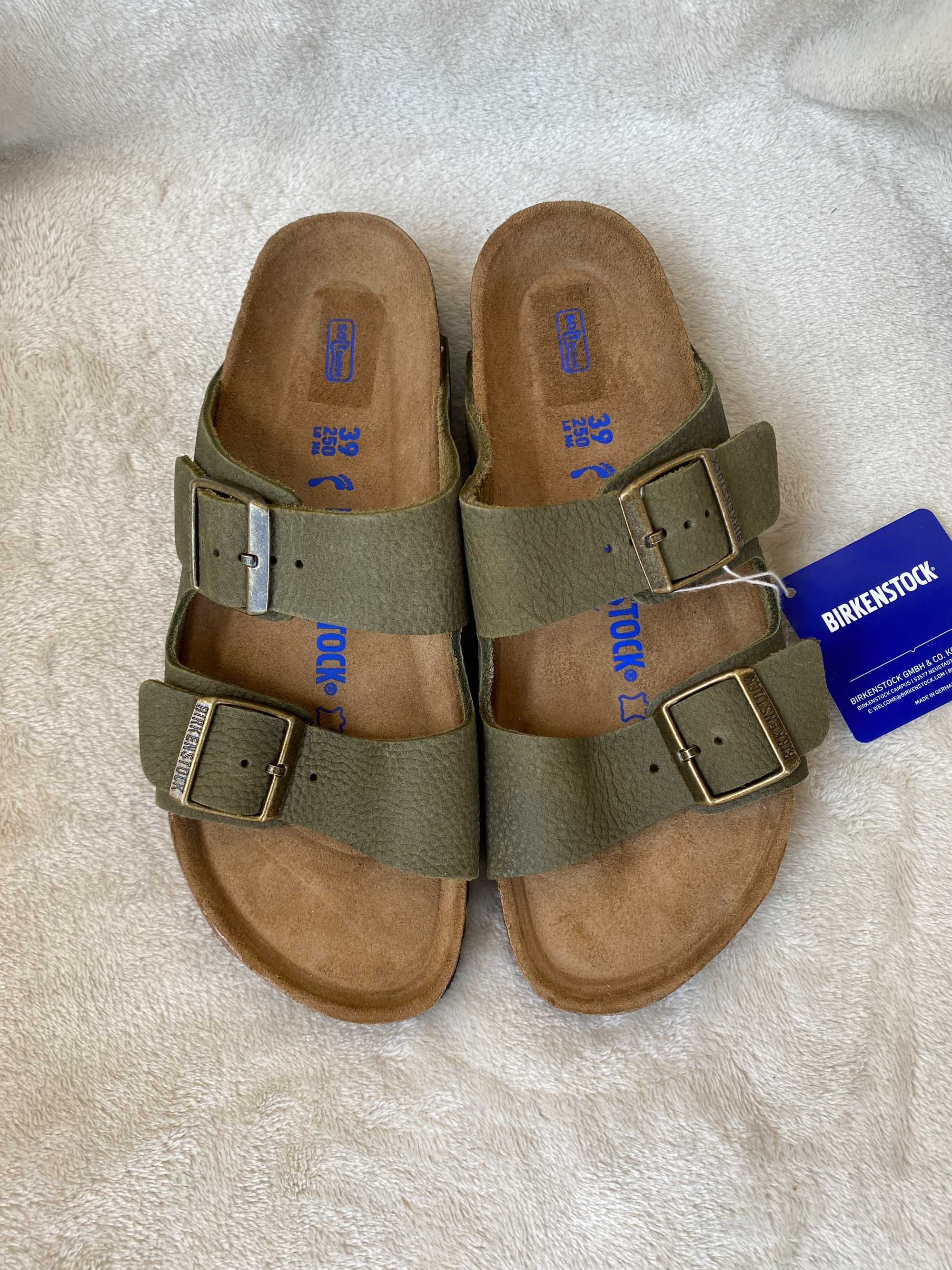 Шлепанцы ортопедические Birkenstock Arizona  Leather  оригинал разм 39