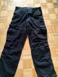 Czarne spodnie jeansy cargo Pull&Bear męskie 40