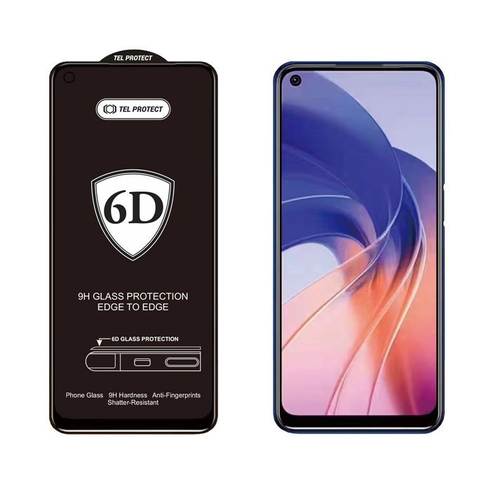 Hartowane Szkło Full Glue 6D Do Realme C35 Czarne