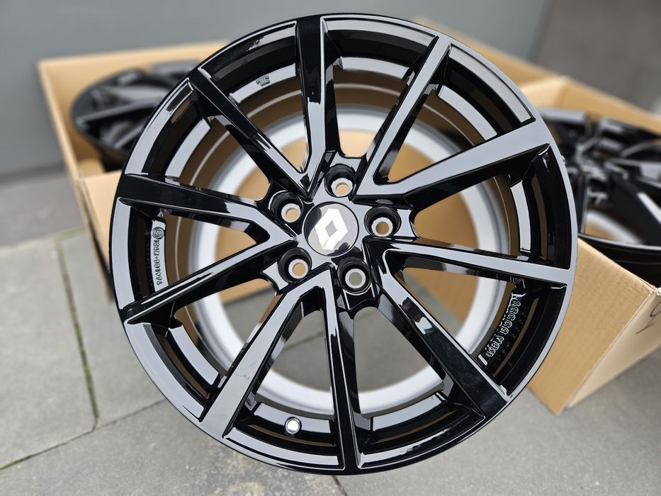 Renault 17 " Nowe 5x114,3 Captur Koleos Arkana Austral Czarne Felgi