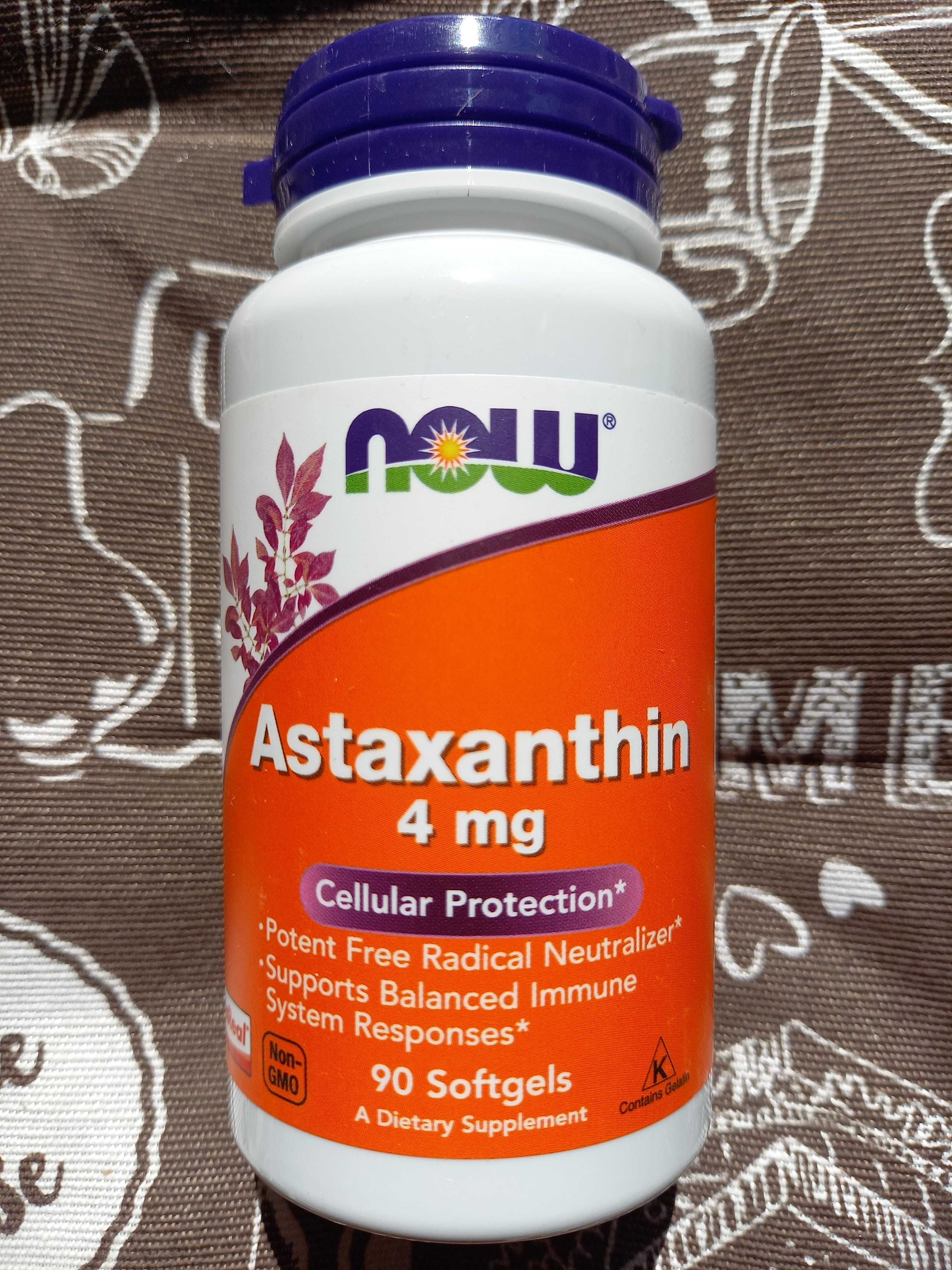 Now Foods Astaxanthin астаксантин антиоксидант life extension 4 10 мг