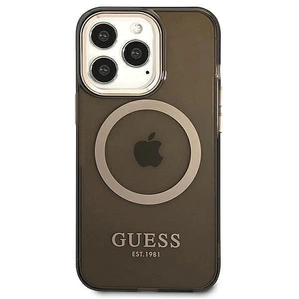 Etui Guess Gold Outline Translucent MagSafe na iPhone 13 Pro / iPhone