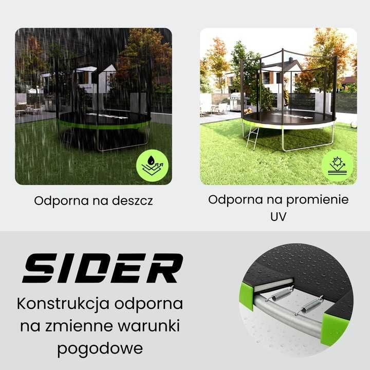 Trampolina z siatką Sider 312 cm FT 10 (304-312 cm)
