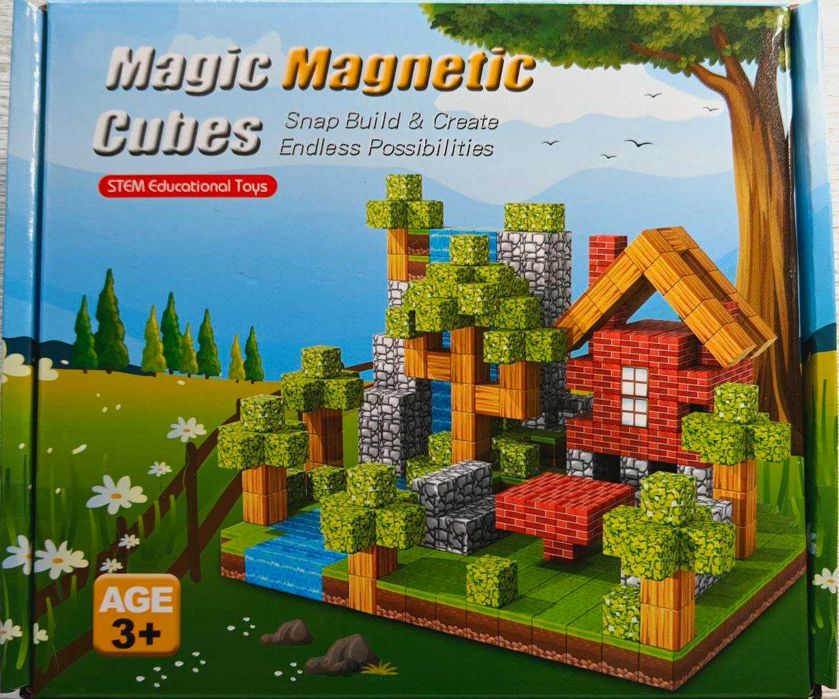 Магнітний конструктор майнкрафт 100шт