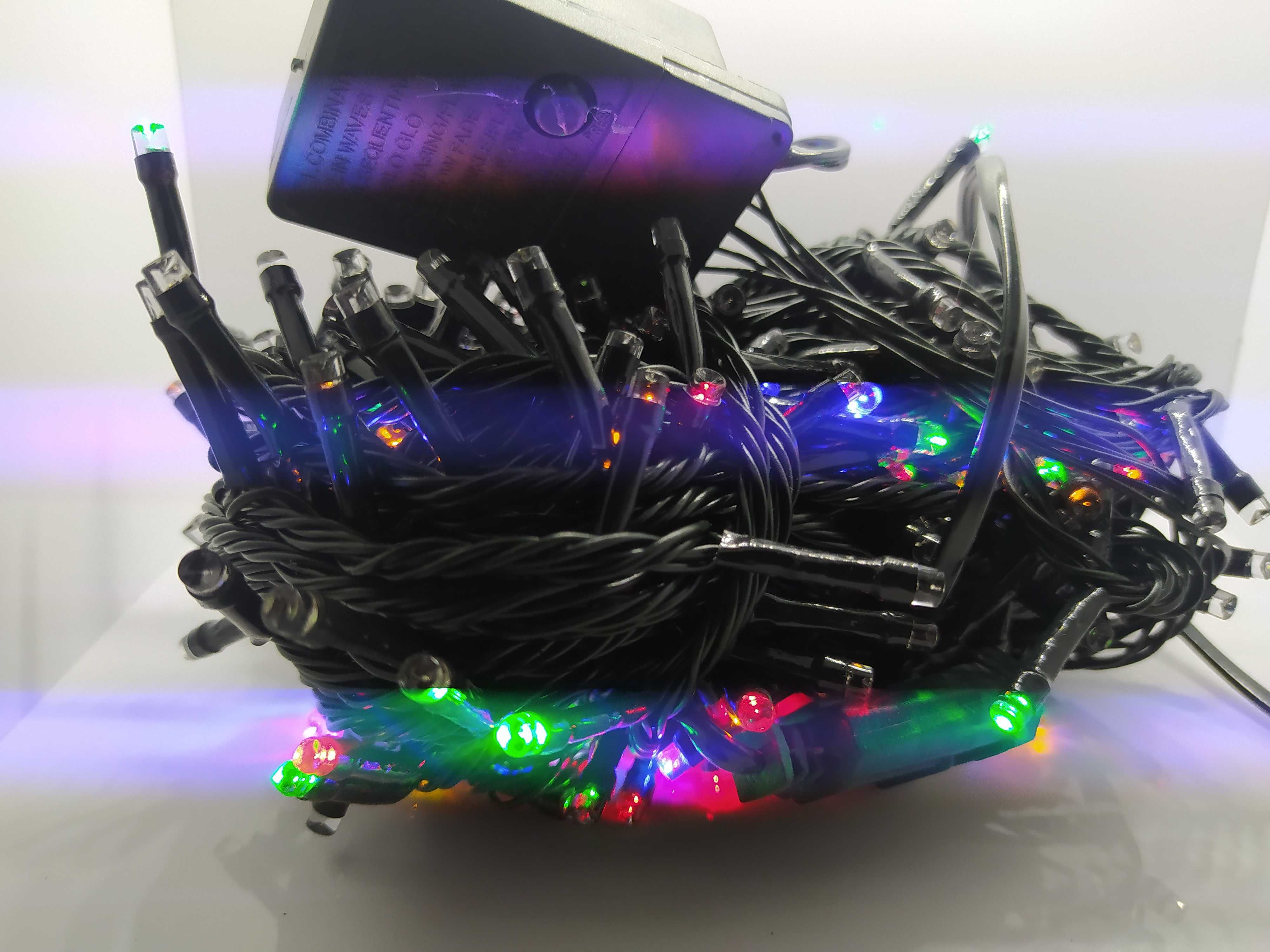 Lampki choinkowe 100 led multikolor 7 metrów długie promocja kolorowe