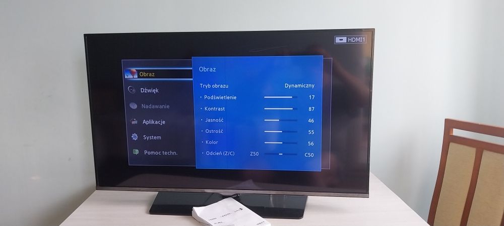 TV LED Samsung 40" FHD /UE 40H5000 / Pilot, Kabel, Podstawa..