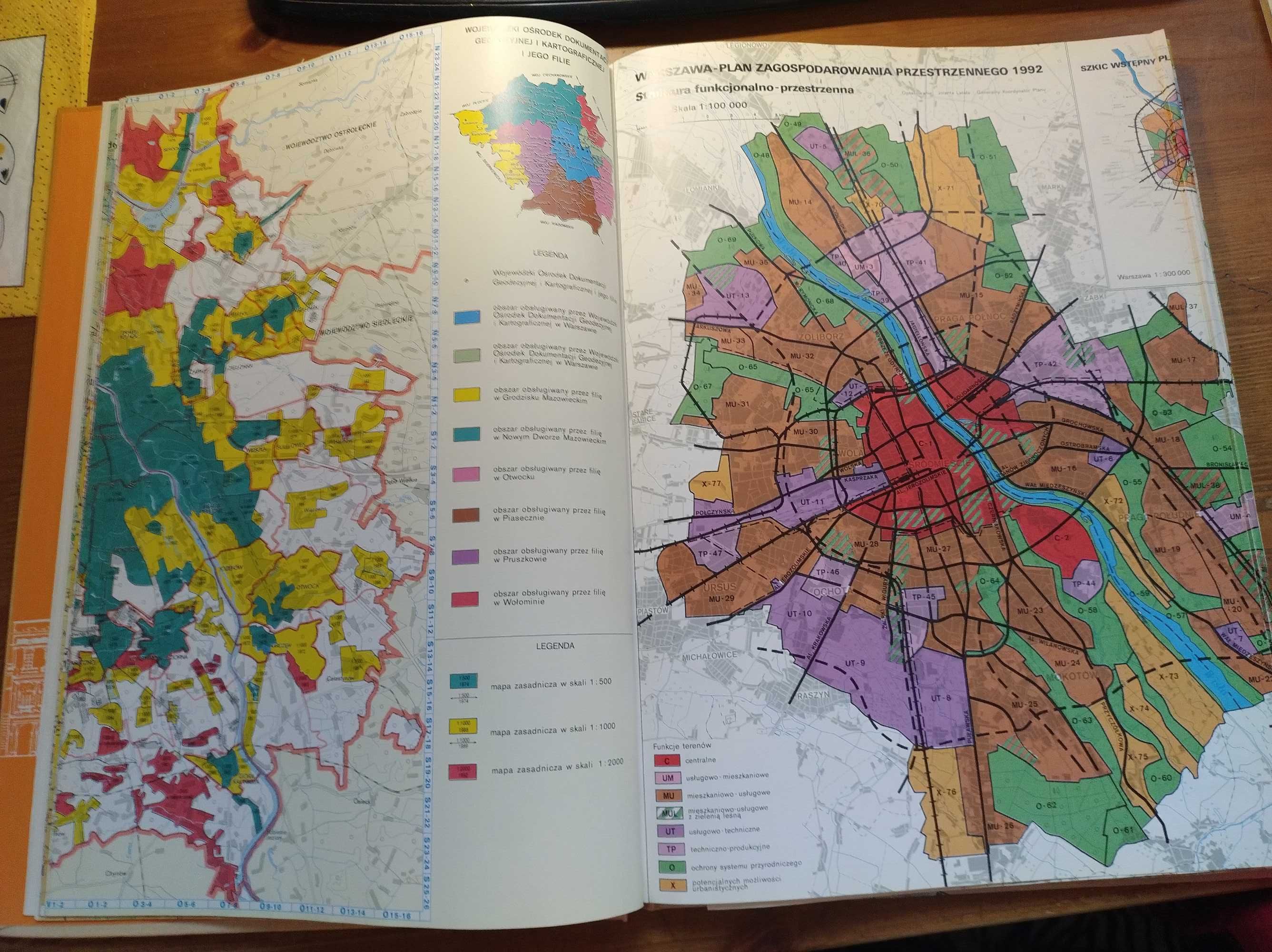Atlas województwa warszawskiego 1993, Wydział Geodezji