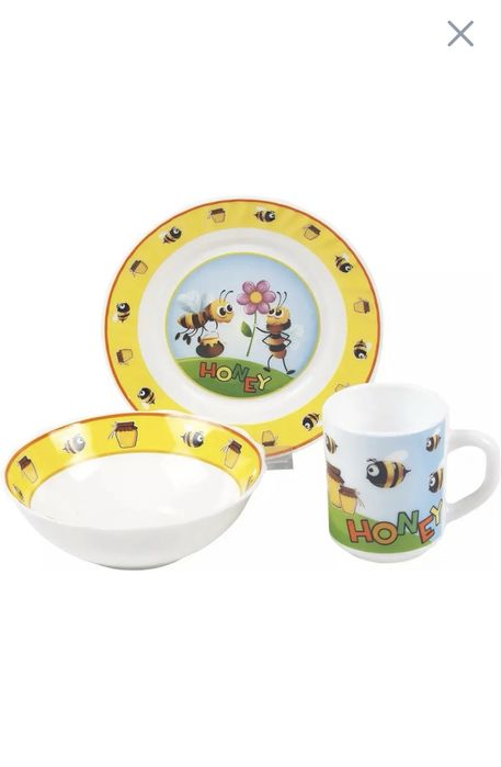 Дитячий набір посуду Vittora Мед VT-407H 3 предмети (105760)