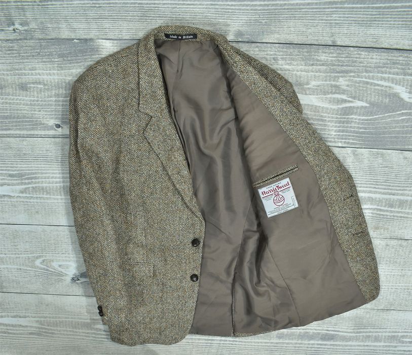 Dunn &Amp; Co Harris Tweed Wełniana Marynarka Męska 42 S