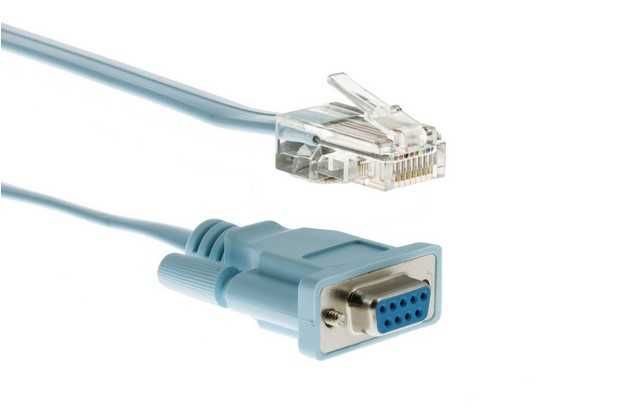 Cabo de consola Cisco DB9 femea para RJ45 1,8 m
