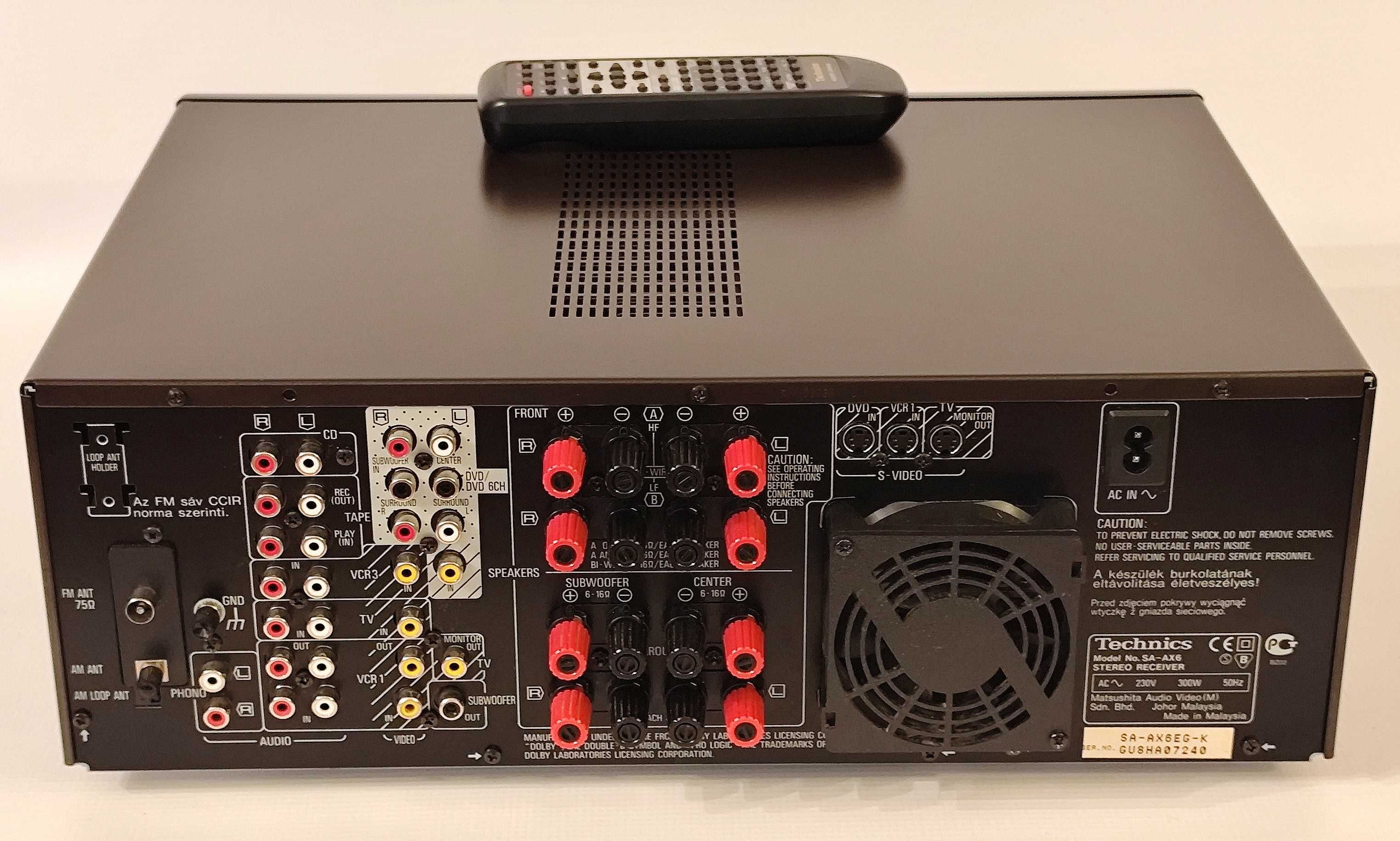 Technics SA-AX6 dolby/stereo amplituner