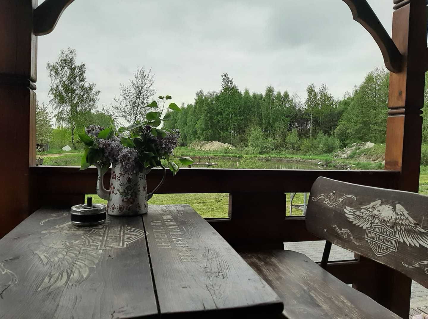 Domek dom drewniany kawalerskie panieńskie  jacuzzi balia przyroda