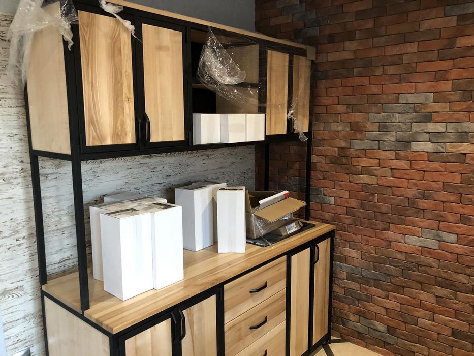Мебель loft под заказ любой сложности кухня шкаф