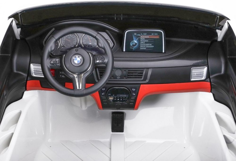 +2x120W +2osobowy Samochód AUTO na akumulator BMW X6M Czerwony