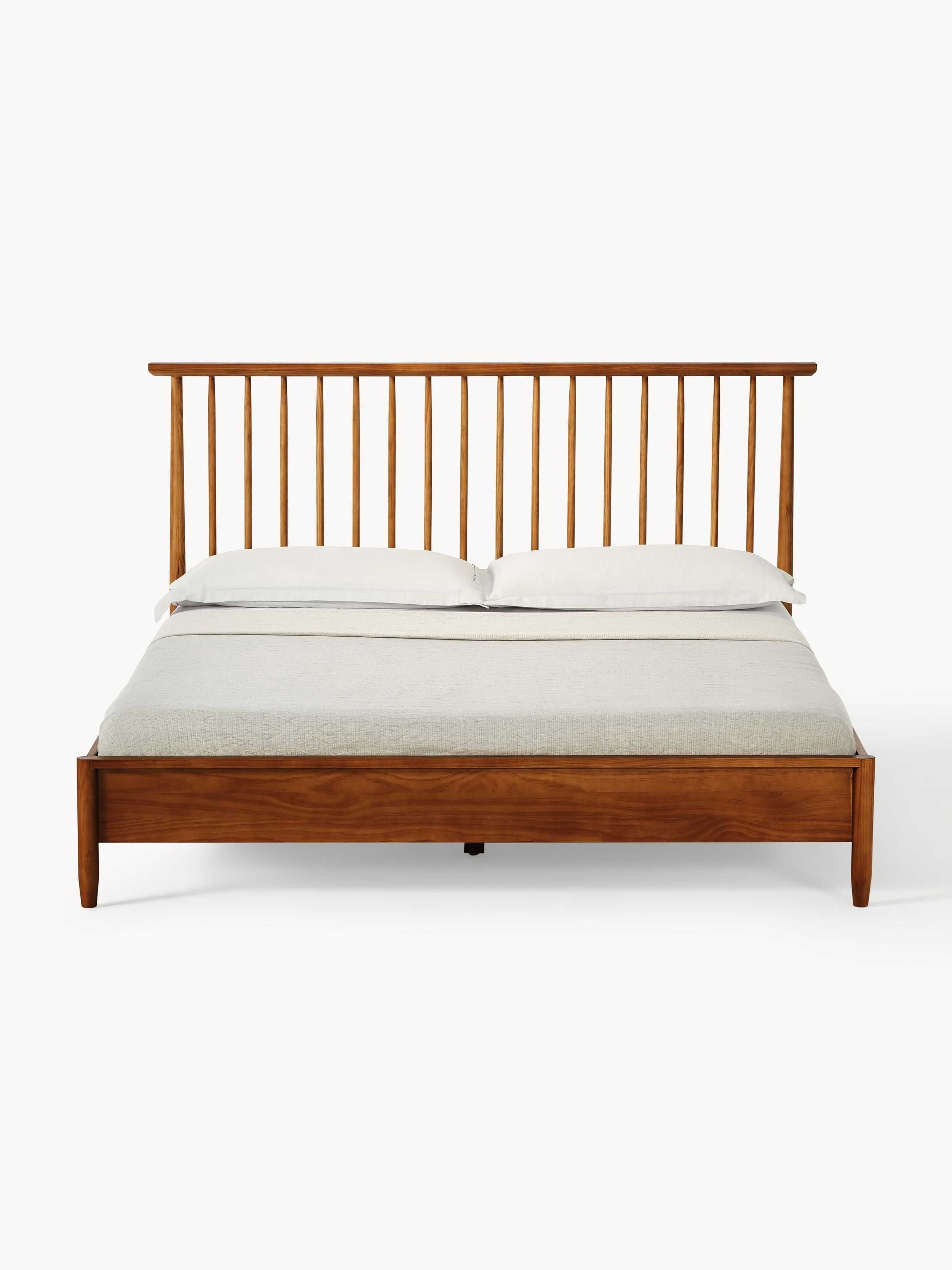 Łóżko z drewna sosnowego z zagłówkiem Windsor - 180x200 cm